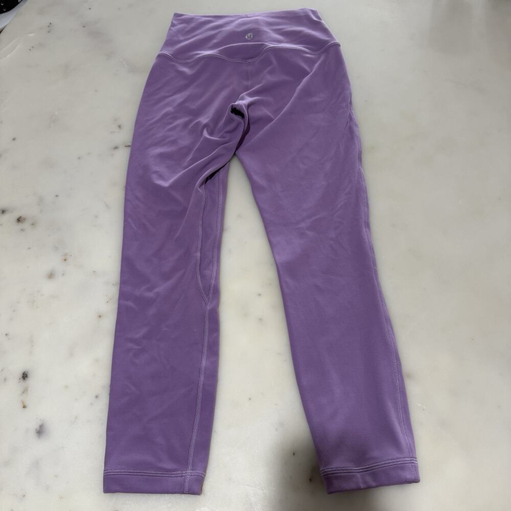 Lululemon Women's 4 Align High Rise Crop Pant 23” Yoga Leggings Lavender Purple